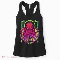 Cool Cybernetic Robot Octopus Squid Women's Tank Top thumb 0
