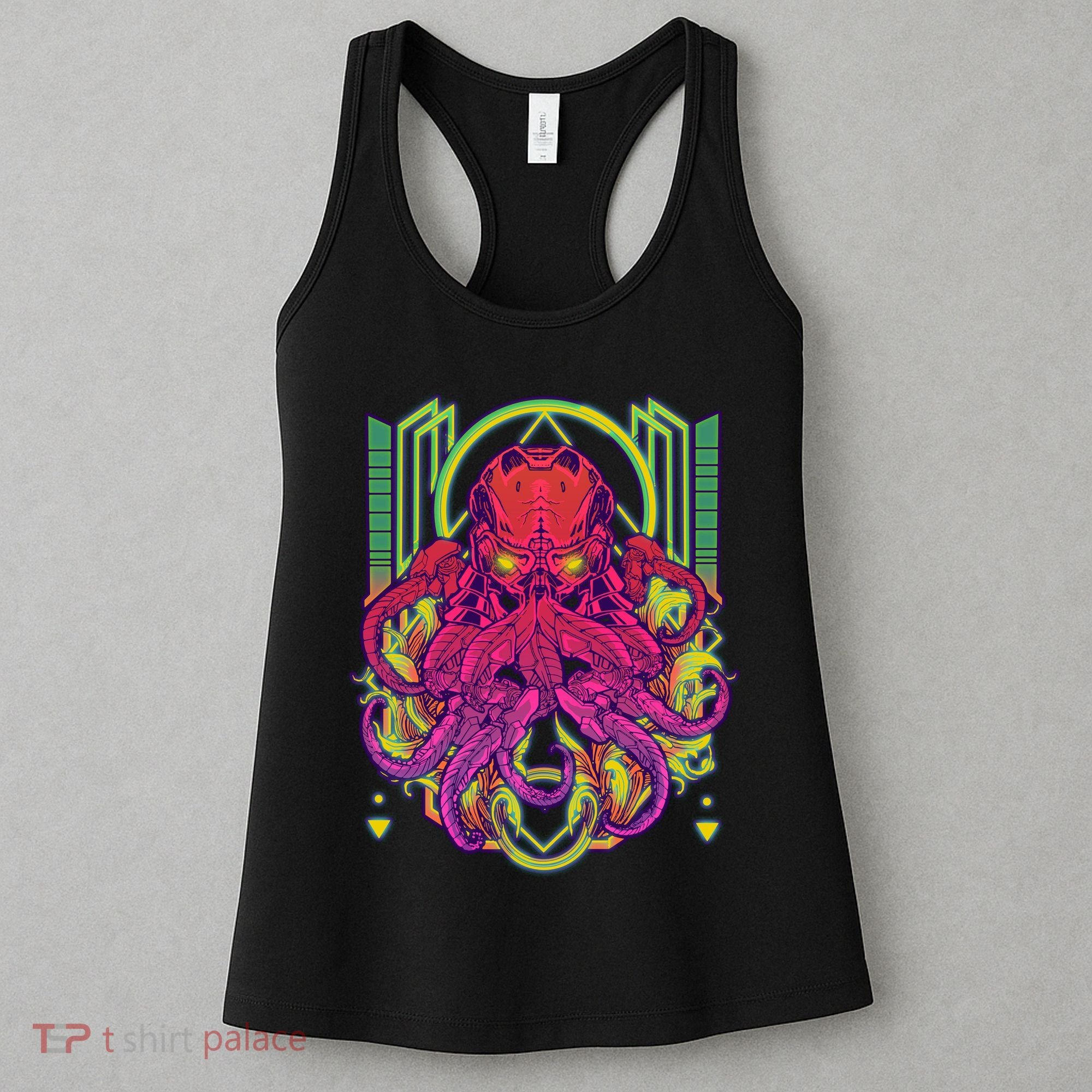Cool Cybernetic Robot Octopus Squid Women's Tank Top