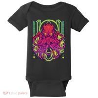 Cool Cybernetic Robot Octopus Squid Baby Bodysuit thumb 0