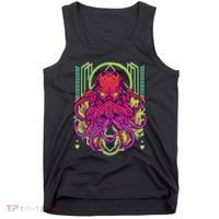 Cool Cybernetic Robot Octopus Squid Tank Top thumb 0