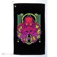 Cool Cybernetic Robot Octopus Squid Golf Towel thumb 0