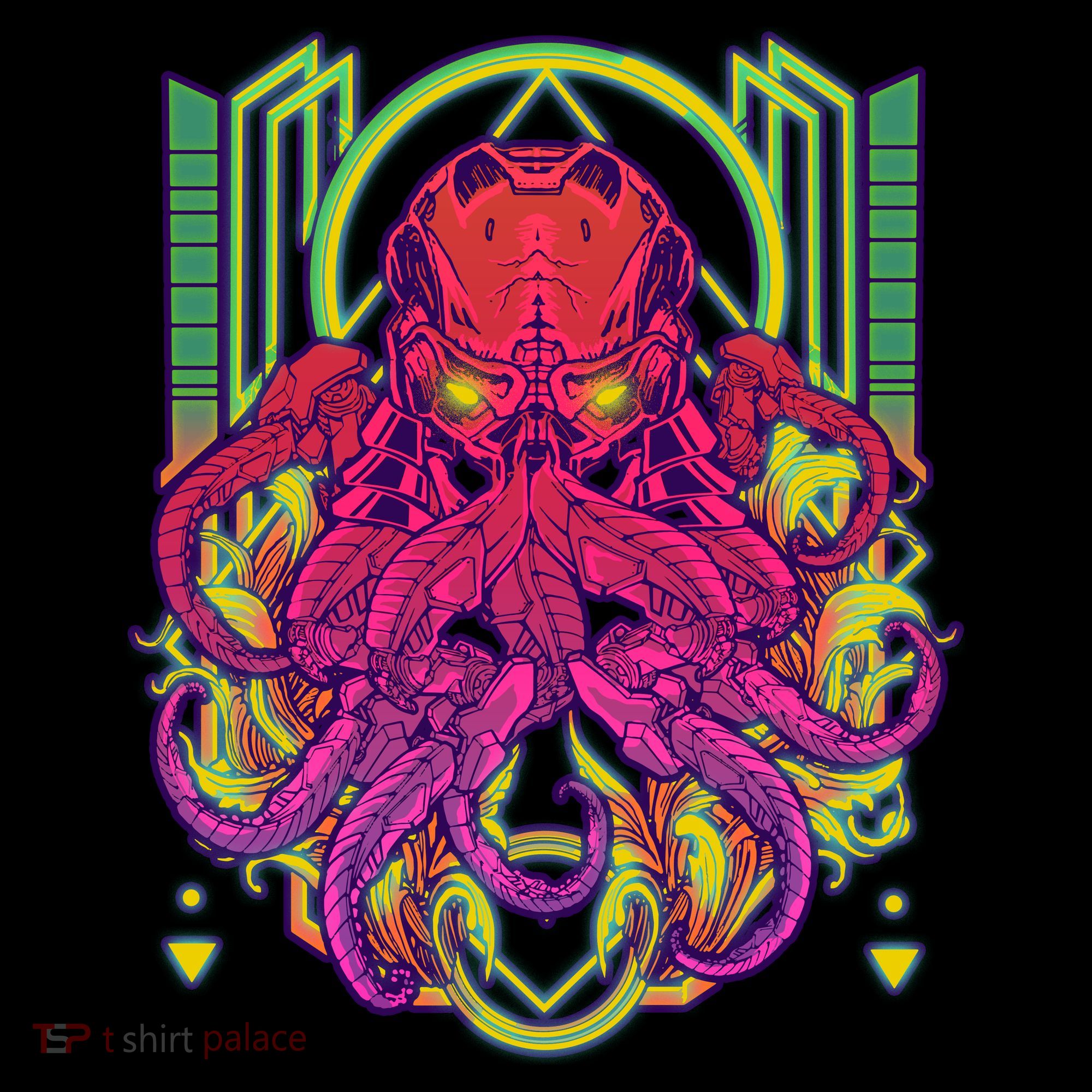 Cool Cybernetic Robot Octopus Squid Women's Long Sleeve Shirt