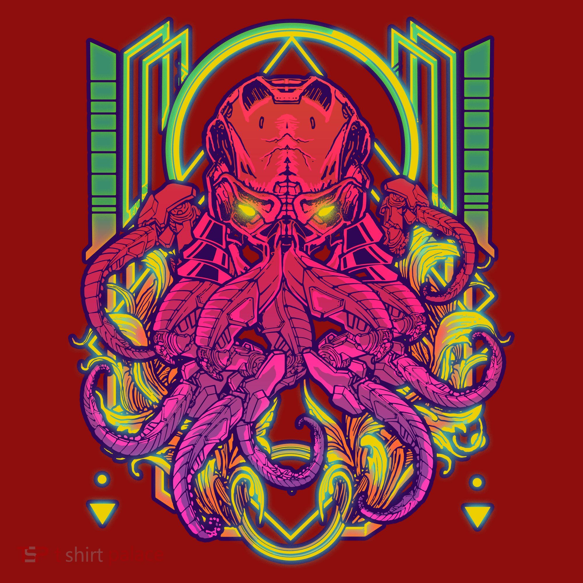 Cool Cybernetic Robot Octopus Squid Long Sleeve Shirt