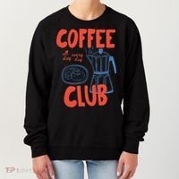 Coffee Club Retro Coffee Graphic For Coffee Lover  Women's Sweatshirt thumb 0