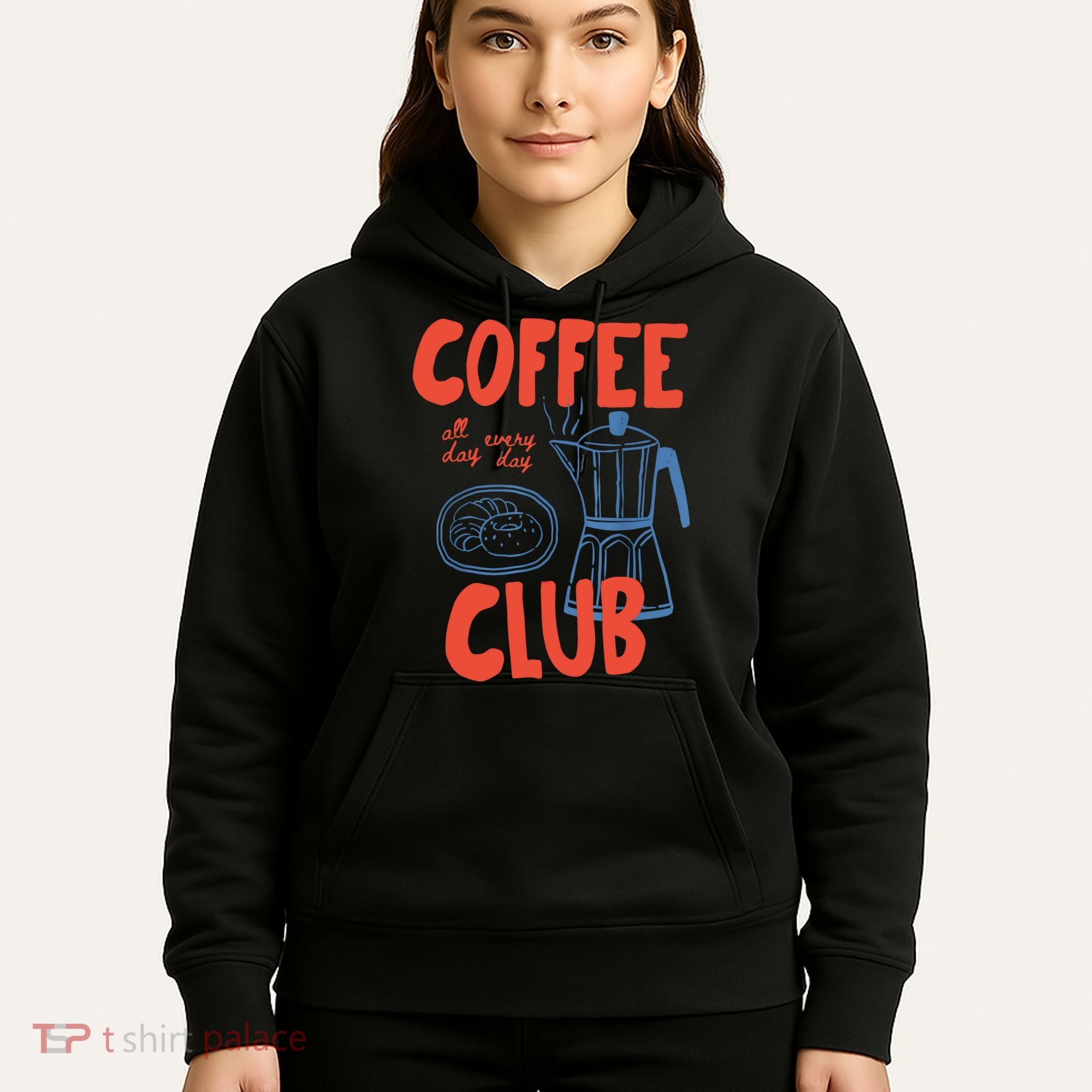 Coffee Club Retro Coffee Graphic For Coffee Lover  Hoodie