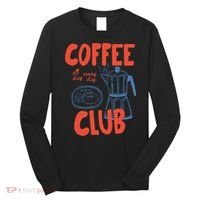 Coffee Club Retro Coffee Graphic For Coffee Lover  Long Sleeve Shirt thumb 0