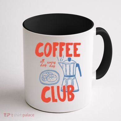 Coffee Club Retro Coffee Graphic For Coffee Lover  Coffee Mug back