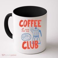 Coffee Club Retro Coffee Graphic For Coffee Lover  Coffee Mug thumb 0