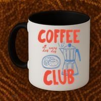 Coffee Club Retro Coffee Graphic For Coffee Lover  Coffee Mug thumb 2