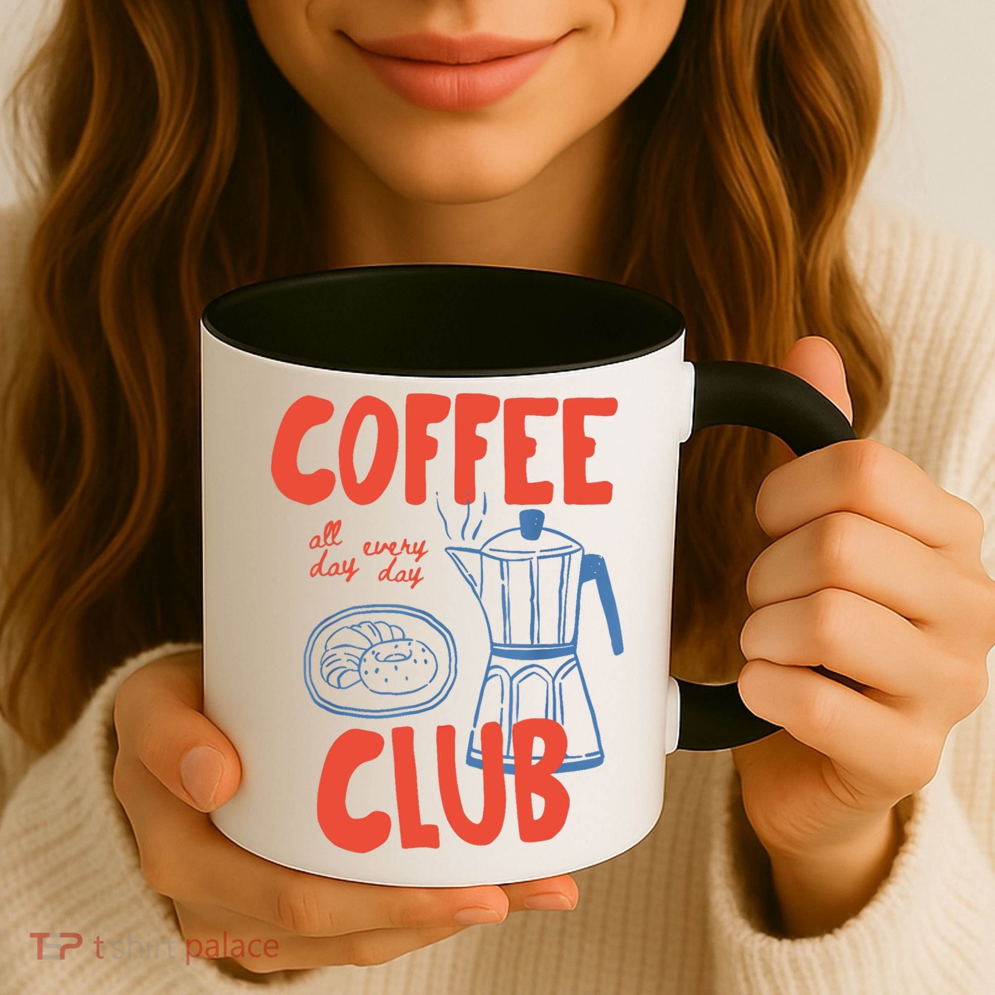 Coffee Club Retro Coffee Graphic For Coffee Lover  Coffee Mug