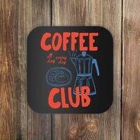 Coffee Club Retro Coffee Graphic For Coffee Lover  Coaster thumb 0