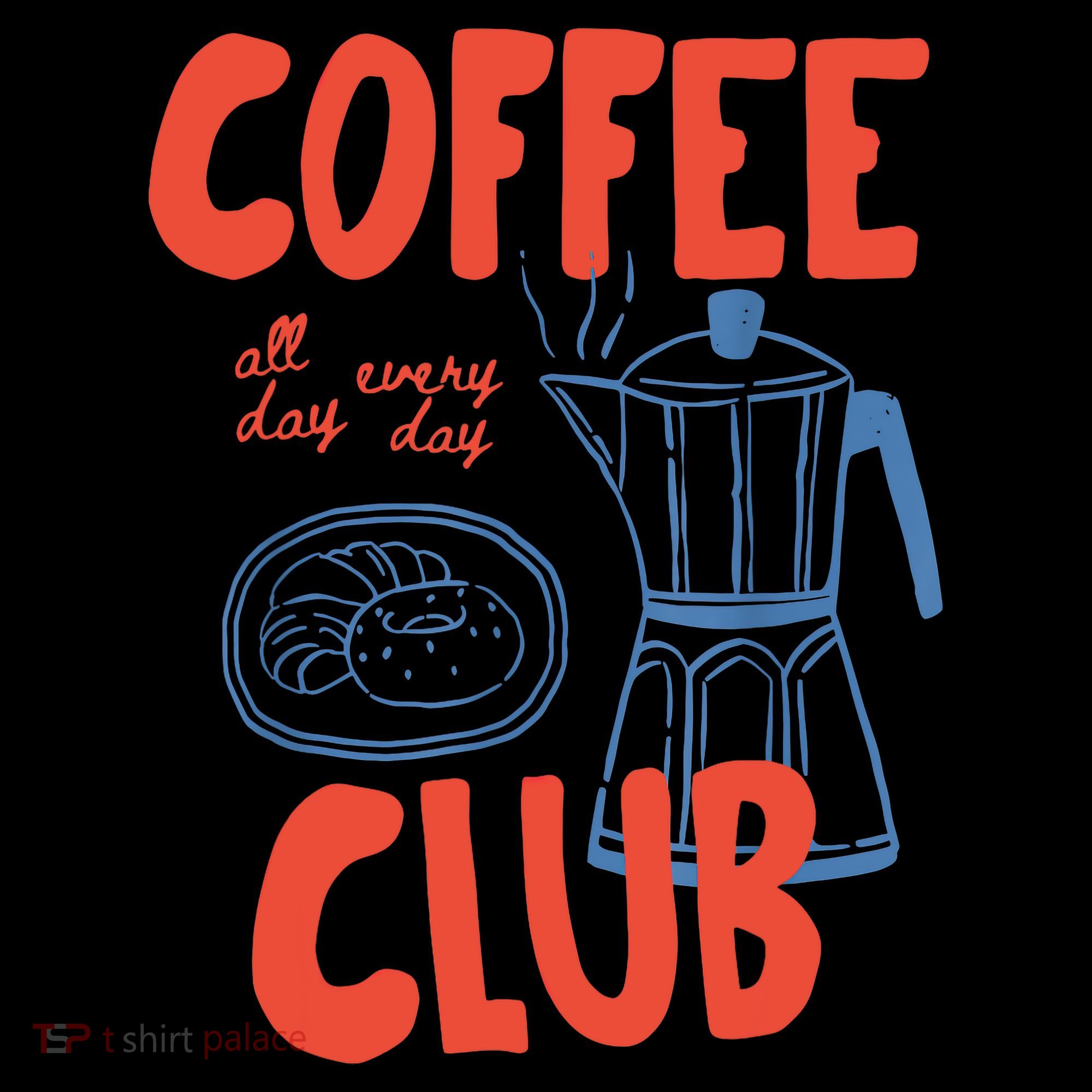 Coffee Club Retro Coffee Graphic For Coffee Lover  Women's Hoodie