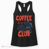 Coffee Club Retro Coffee Graphic For Coffee Lover  Women's Tank Top thumb 0