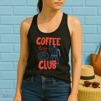 Coffee Club Retro Coffee Graphic For Coffee Lover  Women's Tank Top thumb 2