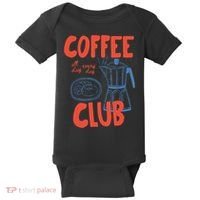 Coffee Club Retro Coffee Graphic For Coffee Lover  Baby Bodysuit thumb 0