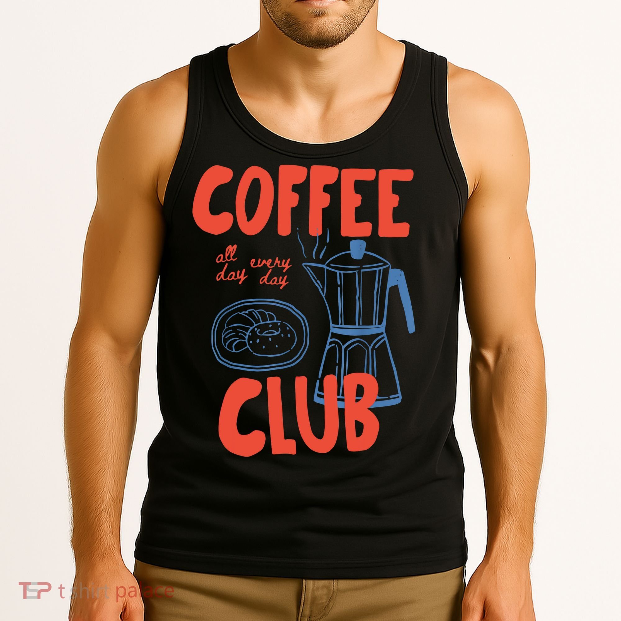Coffee Club Retro Coffee Graphic For Coffee Lover  Tank Top