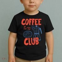 Coffee Club Retro Coffee Graphic For Coffee Lover  Toddler T-Shirt thumb 2