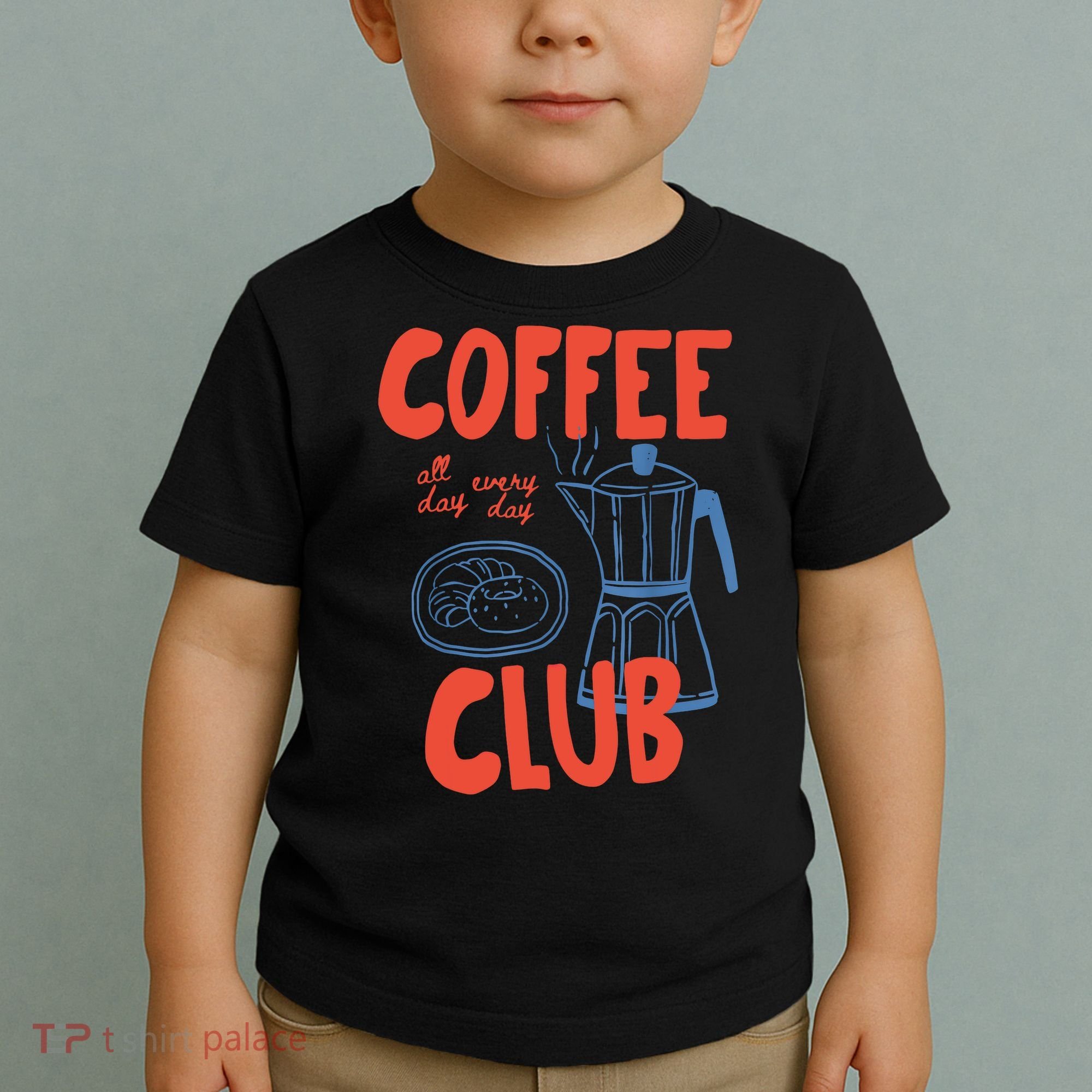 Coffee Club Retro Coffee Graphic For Coffee Lover  Toddler T-Shirt