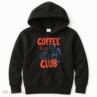 Coffee Club Retro Coffee Graphic For Coffee Lover  Kids Hoodie thumb 0