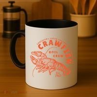 Crawfish Crew Retro Louisiana Cajun Seafood Gift Coffee Mug thumb 4