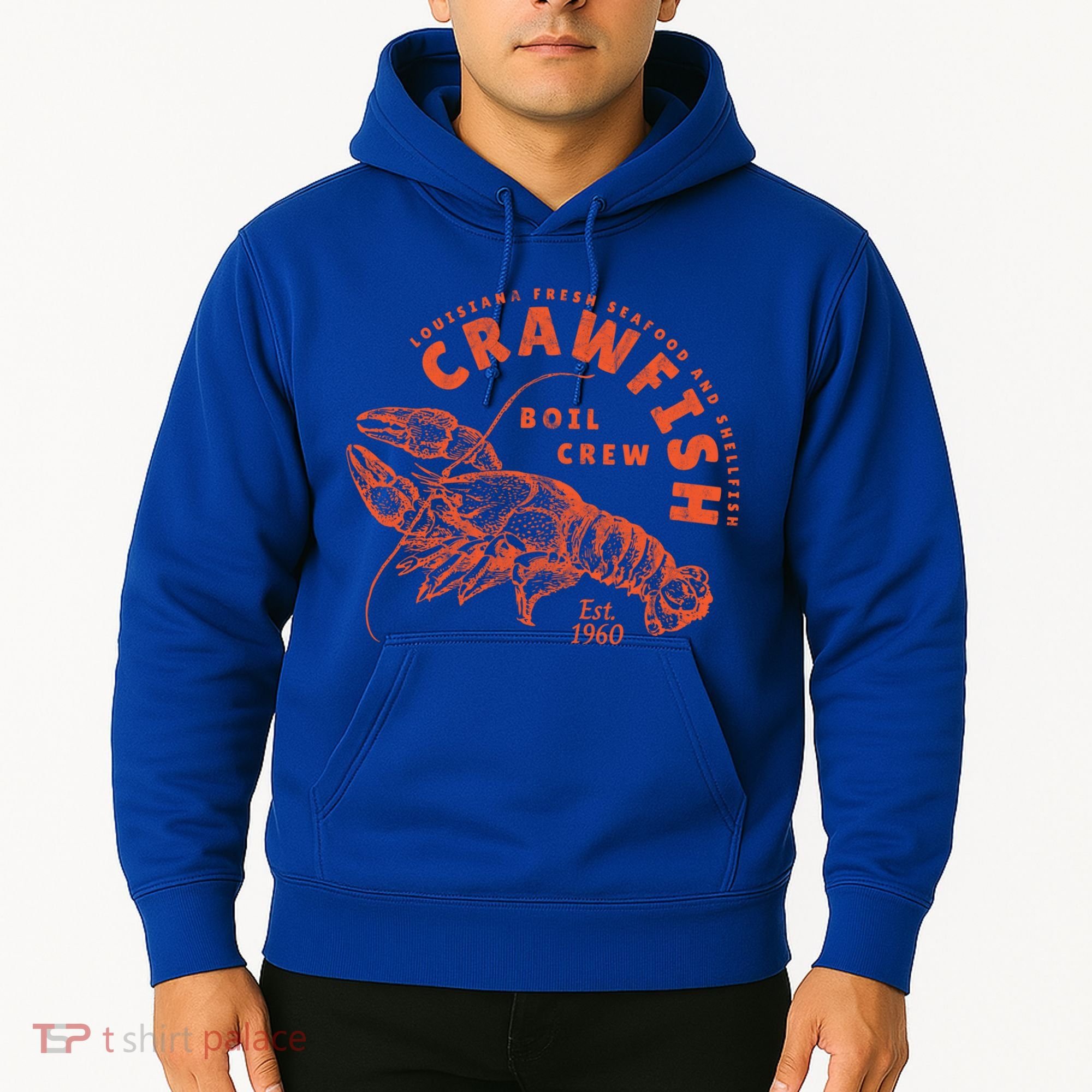 Crawfish Crew Retro Louisiana Cajun Seafood Gift Hoodie