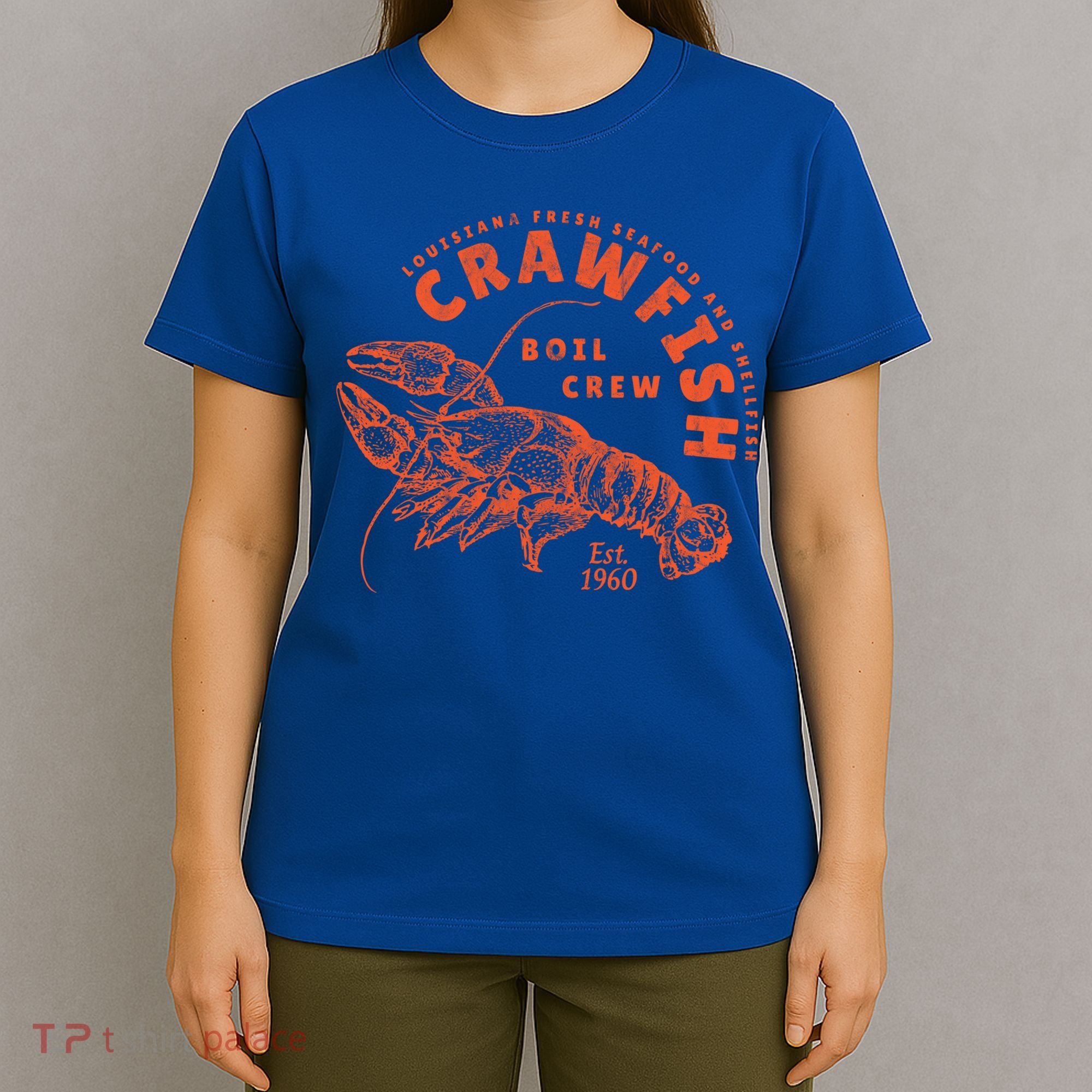 Crawfish Crew Retro Louisiana Cajun Seafood Gift T-Shirt