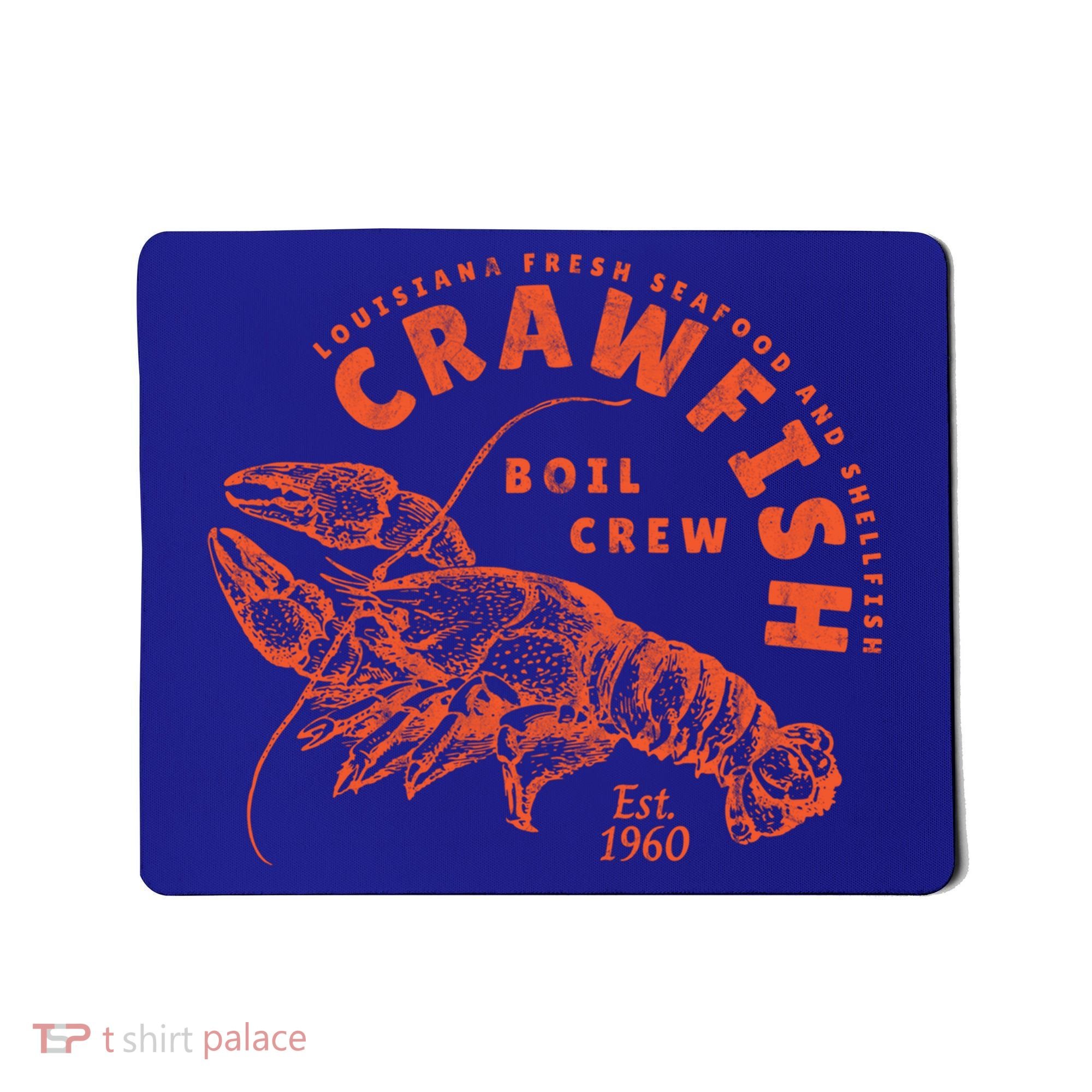 Crawfish Crew Retro Louisiana Cajun Seafood Gift Mousepad