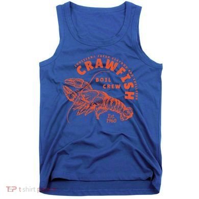 Crawfish Crew Retro Louisiana Cajun Seafood Gift Tank Top