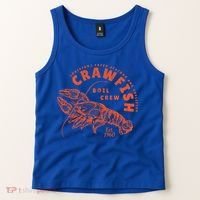 Crawfish Crew Retro Louisiana Cajun Seafood Gift Tank Top thumb 2