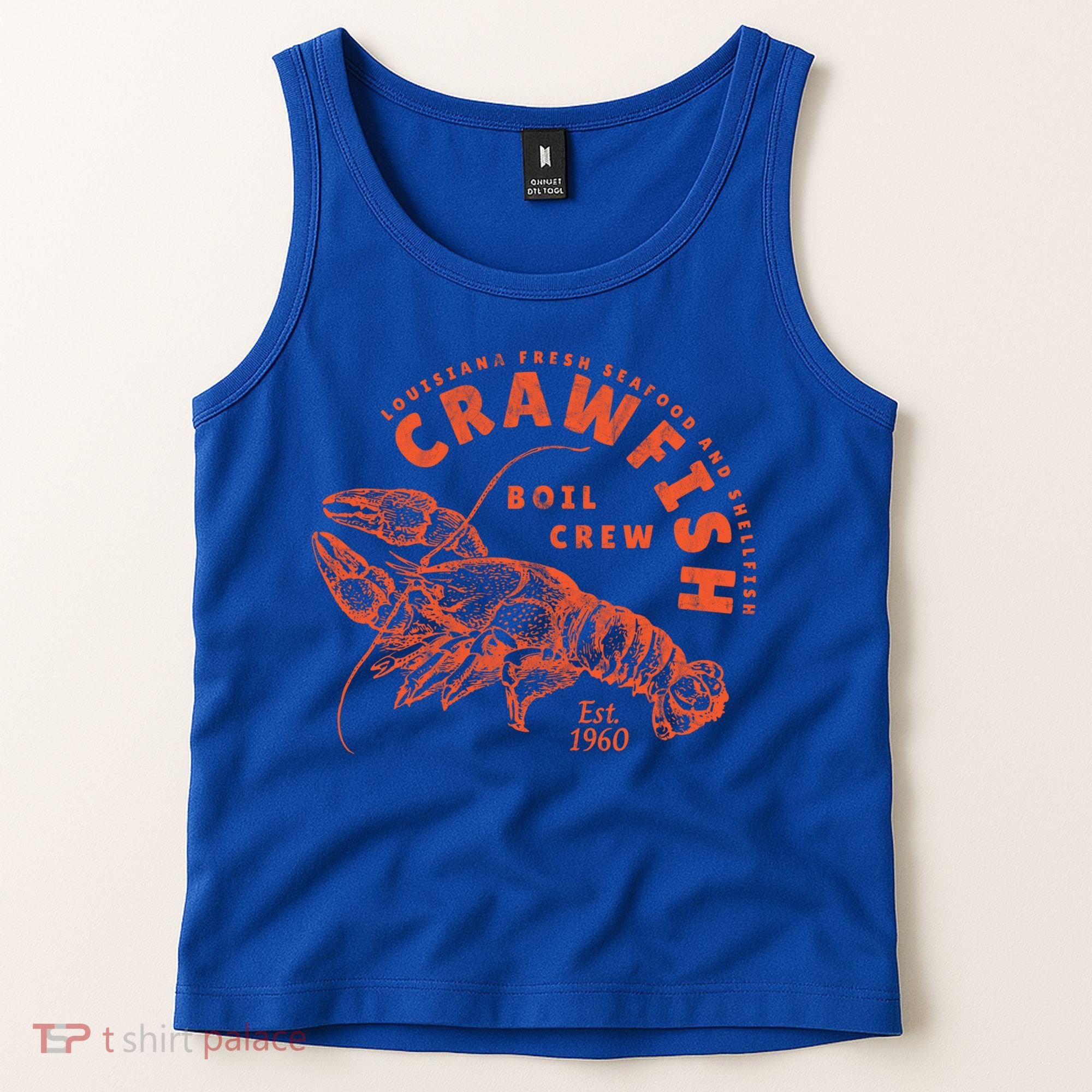 Crawfish Crew Retro Louisiana Cajun Seafood Gift Tank Top