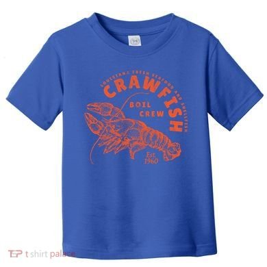 Crawfish Crew Retro Louisiana Cajun Seafood Gift Toddler T-Shirt