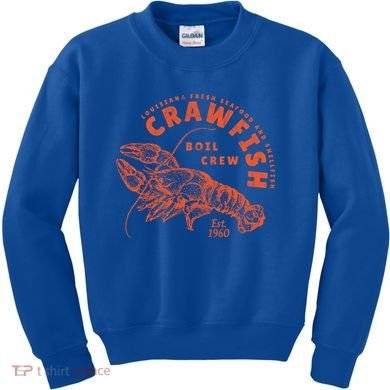 Crawfish Crew Retro Louisiana Cajun Seafood Gift Kids Sweatshirt