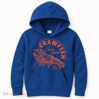 Crawfish Crew Retro Louisiana Cajun Seafood Gift Kids Hoodie thumb 0