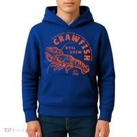 Crawfish Crew Retro Louisiana Cajun Seafood Gift Kids Hoodie thumb 4