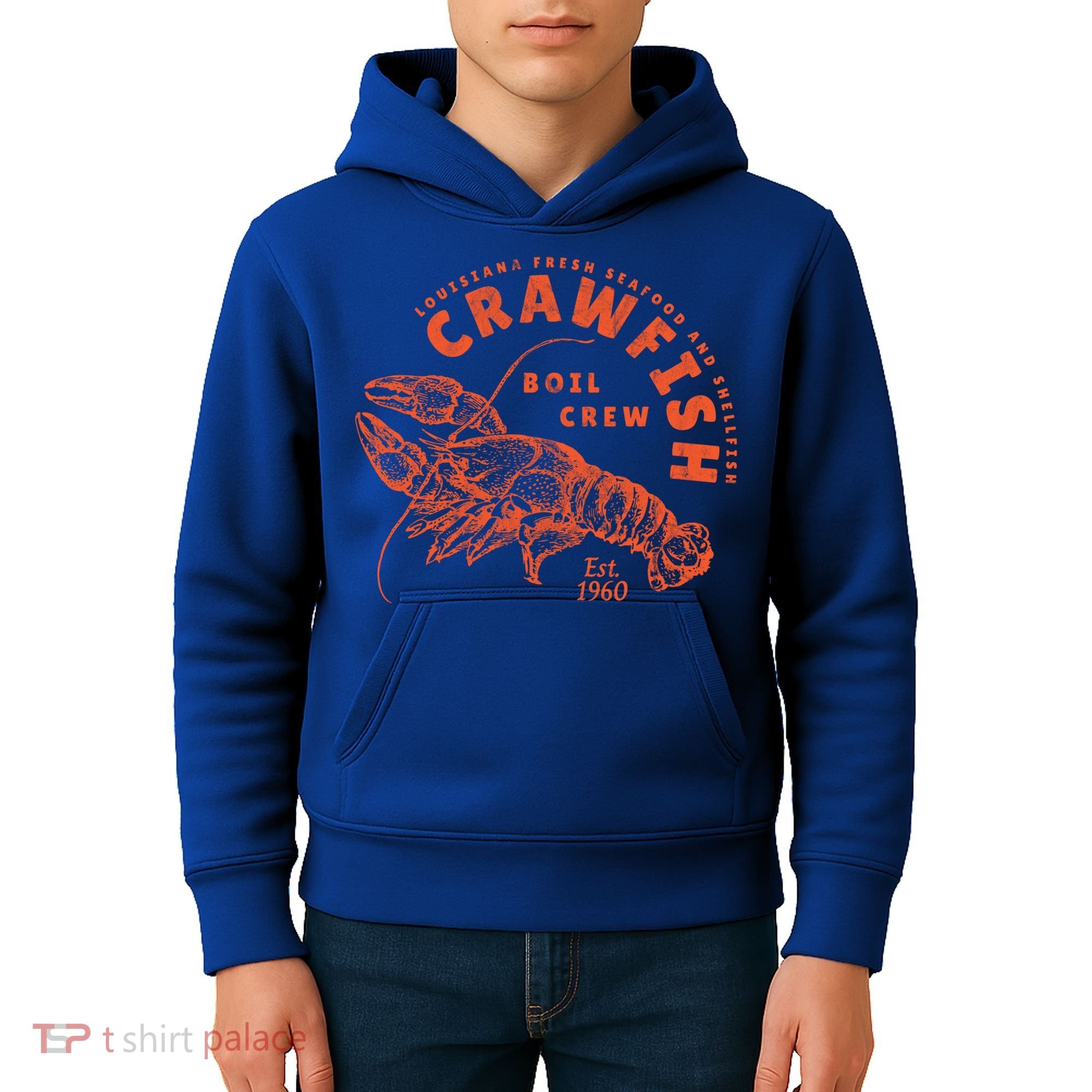 Crawfish Crew Retro Louisiana Cajun Seafood Gift Kids Hoodie