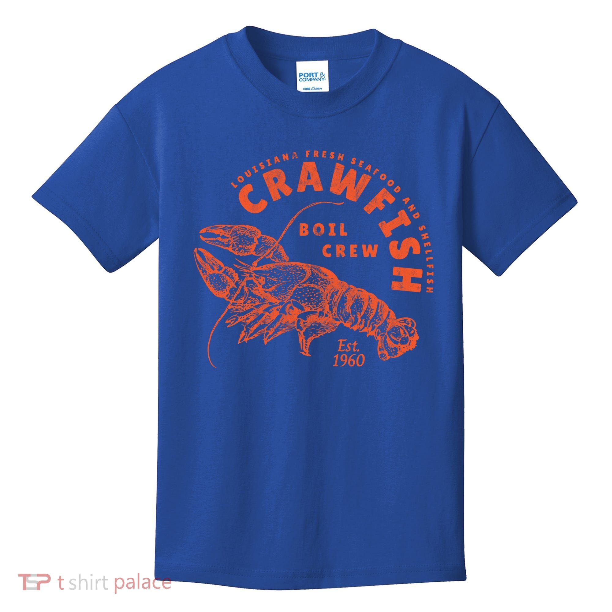 Crawfish Crew Retro Louisiana Cajun Seafood Gift Kids T-Shirt