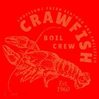 Crawfish Crew Retro Louisiana Cajun Seafood Gift Santa Hat thumb 1