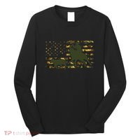 Camo Cowboy Roping Cowboy American Flag Roping Long Sleeve Shirt thumb 0