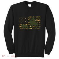 Camo Cowboy Roping Cowboy American Flag Roping Sweatshirt thumb 0