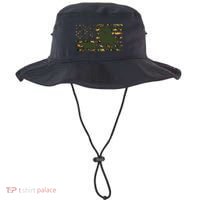 Camo Cowboy Roping Cowboy American Flag Roping Bucket Hat thumb 0