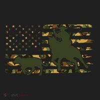 Camo Cowboy Roping Cowboy American Flag Roping Beanie thumb 2