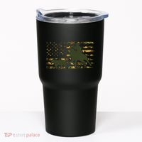 Camo Cowboy Roping Cowboy American Flag Roping Tumbler thumb 0