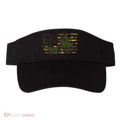 Camo Cowboy Roping Cowboy American Flag Roping Visor