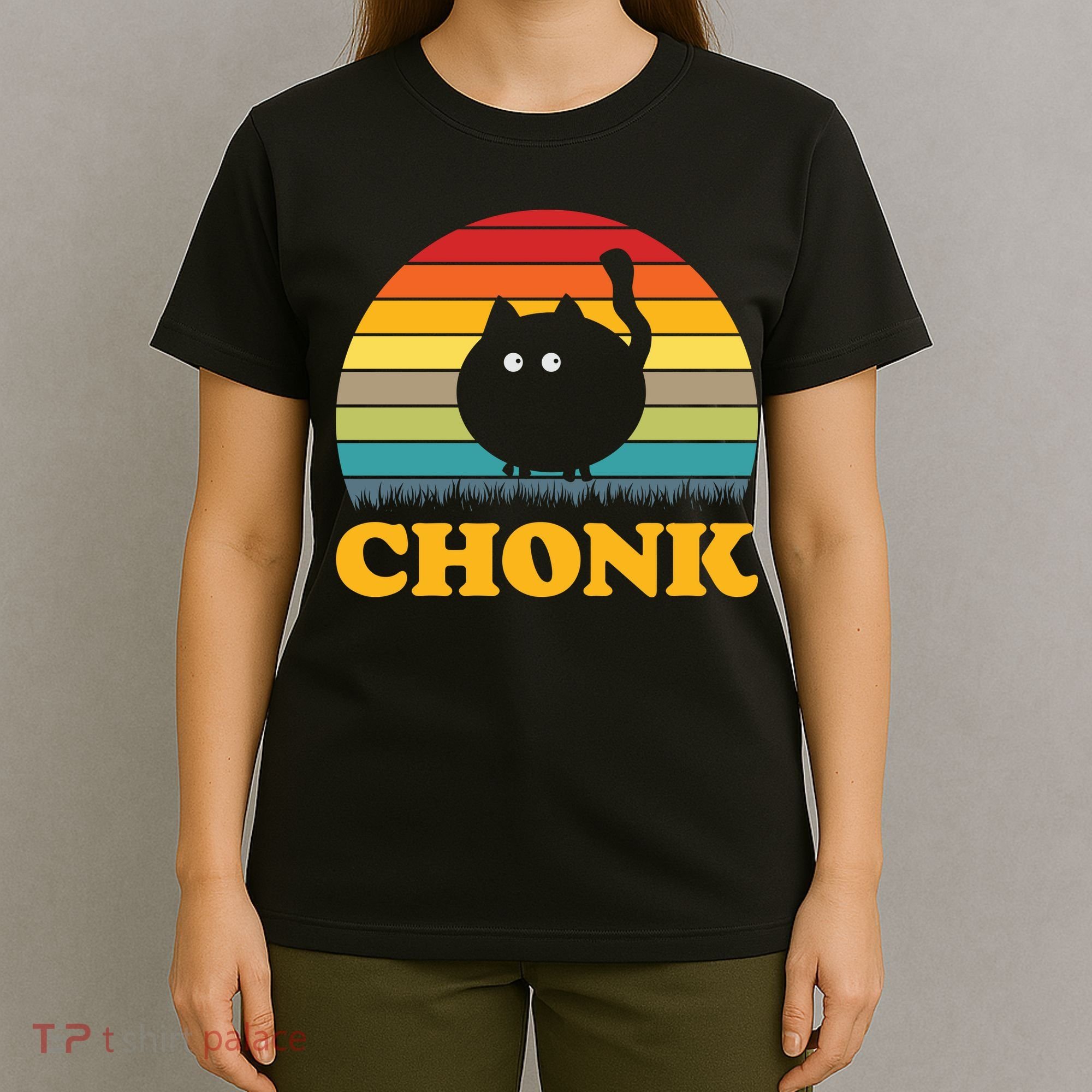 Chonk Cat Retro Vintage T-Shirt