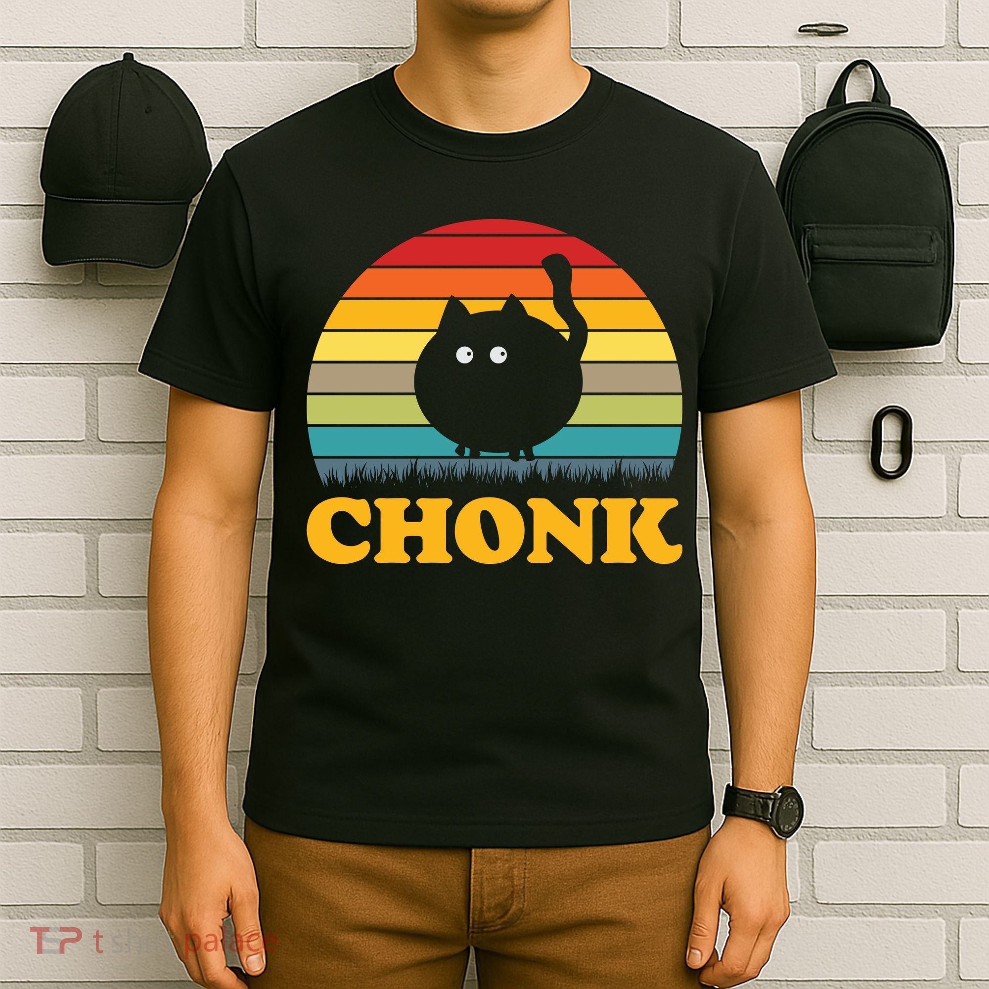 Chonk Cat Retro Vintage T-Shirt