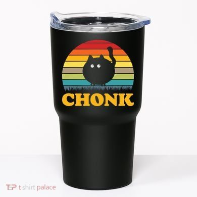 Chonk Cat Retro Vintage Tumbler