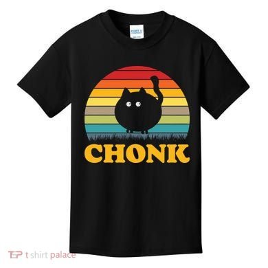 Chonk Cat Retro Vintage Kids T-Shirt