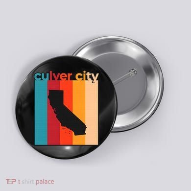 Culver City Retro California Button