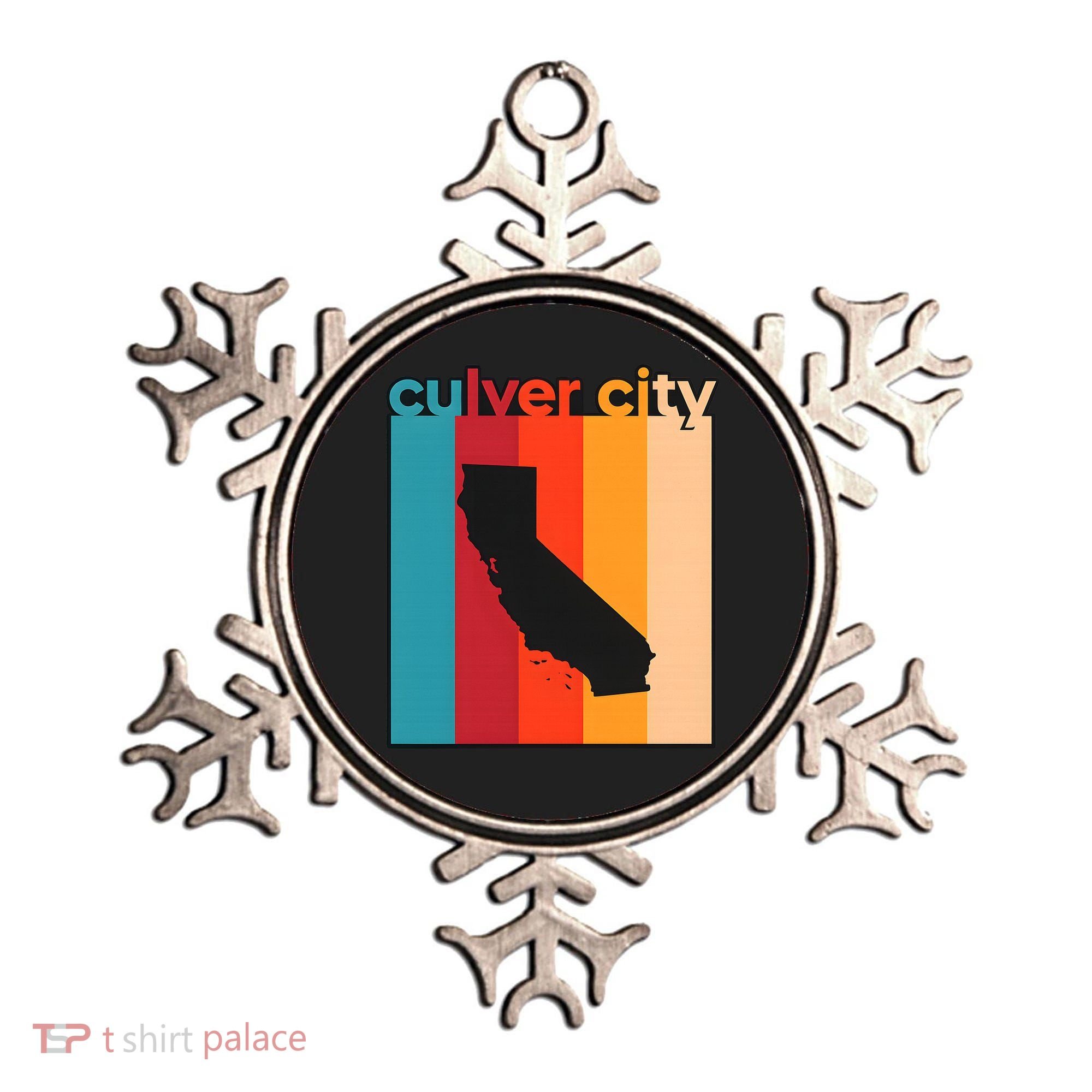 Culver City Retro California Ornament