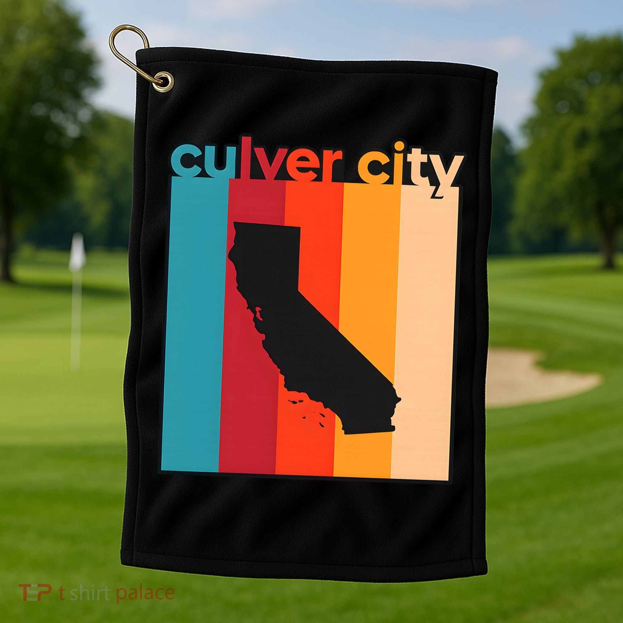 Culver City Retro California Golf Towel